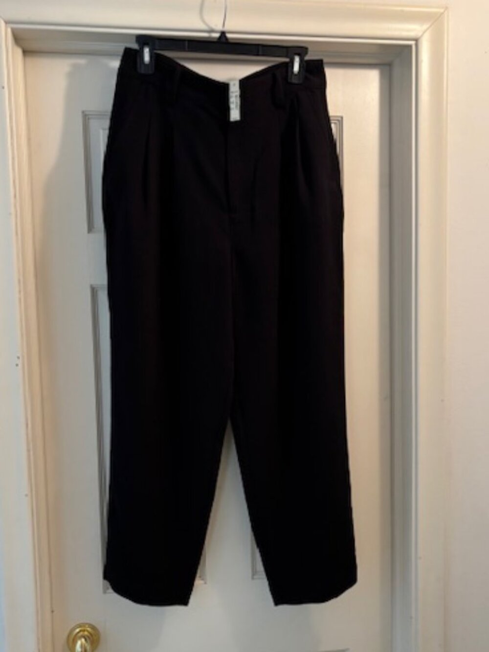 NWT Madewell Drapey Trouser Pant  Black Size 8